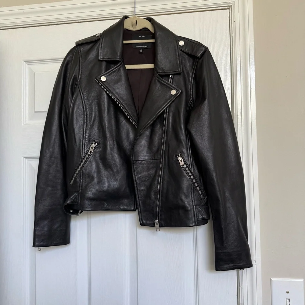 Lucky Brand Black Leather Jacket - Picture 3 of 6